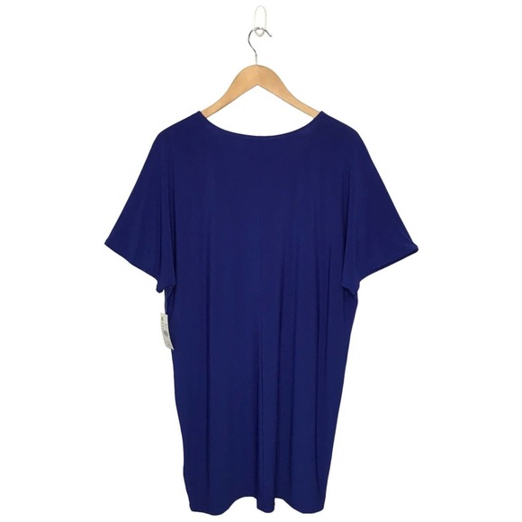 New Tash + Sophie Boxy Tee Shirt Short Sleeve Dress Blue XL - Picture 3 of 8